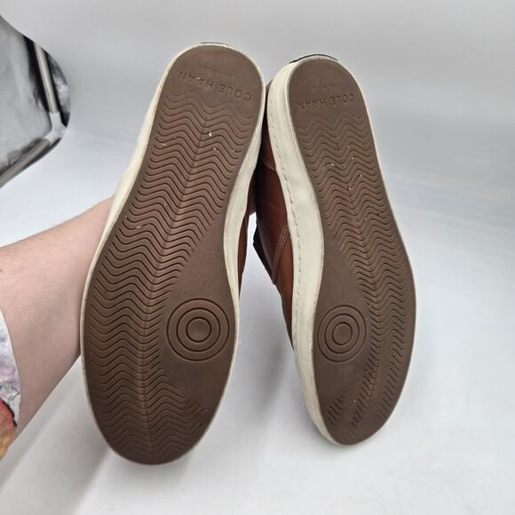 Cole Haan Men\'s Nantucket Slip-On Deck Shoe Style Brown Leather Size 11 M Casual main image 5